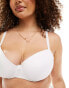 Фото #6 товара Ivory Rose Curve plain t-shirt bra in white