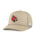 Men's Khaki Louisville Cardinals Foam Front Mesh Trucker Snapback Hat