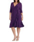 ფოტო #4 პროდუქტის Plus Size Whimsy Ruffled Midi Wrap Dress