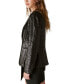 Фото #3 товара Women's Sequin Open-Front Blazer