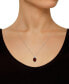 ფოტო #3 პროდუქტის Women's Garnet (3-1/10 ct.t.w.) and Diamond Accent Pendant Necklace in Sterling Silver