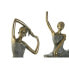 Фото #3 товара Декоративная фигура Home ESPRIT Серый Позолоченный Балерина 15 x 10 x 43 cm (3 штук)