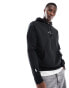 Фото #1 товара Polo Ralph Lauren central logo double knit hoodie in black