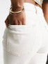 & Other Stories stretch tapered leg jeans in white - EXCLUSIVE