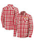 Фото #1 товара Men's Darius Rucker Collection by Cardinal, Natural USC Trojans Plaid Flannel Long Sleeve Button-Up Shirt