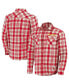 ფოტო #1 პროდუქტის Men's Darius Rucker Collection by Cardinal, Natural USC Trojans Plaid Flannel Long Sleeve Button-Up Shirt