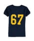 ფოტო #3 პროდუქტის Big Boys Navy West Virginia Mountaineers Football Pajama Set