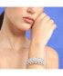 Women's Silver Embellished Statement Bracelet