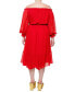 Фото #2 товара Plus Size Keiko Midi Dress