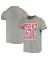 ფოტო #2 პროდუქტის Men's Heathered Gray Nebraska Huskers Reminisce Tri-Blend T-shirt