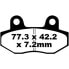 Фото #1 товара EBC SFA Series Organic SFA086 Brake Pads