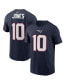ფოტო #1 პროდუქტის Men's Mac Jones Navy New England Patriots 2021 NFL Draft First Round Pick Player Name & Number T-shirt