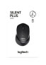 Logitech M330 SILENT PLUS - Right-hand - Optical - RF Wireless - 1000 DPI - Black