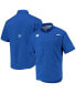 ფოტო #2 პროდუქტის Men's Royal Kentucky Wildcats Tamiami Omni-Shade Button-Down Shirt