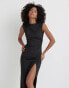 Фото #1 товара 4th & Reckless sleeveless thigh split maxi dress in black