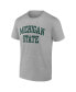 Фото #3 товара Men's Heather Gray Michigan State Spartans Basic Arch T-shirt