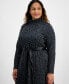 Plus Size Leopard-Print Midi Dress