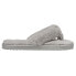 Фото #1 товара Puma Fluff Flip Flop Womens Silver Casual Slippers 385349-04