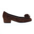 Фото #3 товара David Tate Quick Womens Brown Narrow Suede Slip On Ballet Flats Shoes