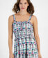 Women's Plaid-Print Ruffle-Trim Maxi Dress