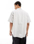 Фото #3 товара Aape By A Bathing Ape short sleeve stripe shirt in beige