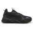 Фото #1 товара Puma RsX Iridescent Lace Up Mens Black Sneakers Casual Shoes 39725802