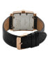 ფოტო #3 პროდუქტის Women's Avenue of Americas Mini Swiss Quartz Italian Black Leather Strap Watch 32mm
