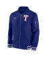 Men's Royal Texas Rangers Authentic Collection Full-Zip Bomber Jacket