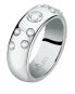Luxury steel ring with Poetica SAUZ260 crystals