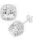 ფოტო #1 პროდუქტის Diamond Halo Stud Earrings (2 ct. t.w.) in 14k White Gold