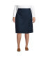 ფოტო #2 პროდუქტის Plus Size School Uniform Solid A-line Skirt Below the Knee