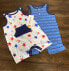 2-pieces Cat & Jack Baby Stripes & Star Print Sleeveless Americana Romper (6-9M)