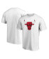 Фото #1 товара Men's White Chicago Bulls Primary Mascot Logo T-shirt