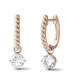 ფოტო #1 პროდუქტის Moissanite Beaded Drop Earrings 1 ct. t.w. Diamond Equivalent in 14k Gold