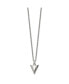 Brushed Arrowhead Pendant Cable Chain Necklace
