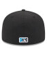 Фото #5 товара Men's Black Charlotte Knights Authentic Collection Alternate Logo 59FIFTY Fitted Hat