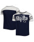 ფოტო #2 პროდუქტის Big Girls Navy Penn State Nittany Lions Practically Perfect Striped T-shirt