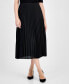 Chiffon Pull-On Pleated Skirt