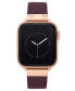 Фото #2 товара Часы Anne Klein Purple Leather Apple Watch 42/44/45/Ultra/Ultra 2