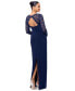 Фото #2 товара Women's Lace-Sleeve Square-Neck Gown
