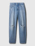 High Rise Barrel Jeans