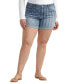 ფოტო #2 პროდუქტის Plus Size Boyfriend Mid Rise Short