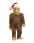 Kurt Adler 5.5In Furry Bigfoot With Santa Hat Ornament Multicolor