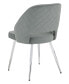 Фото #4 товара 2-Piece Metal Heather Upholstered with Open Back Dining Chairs Set