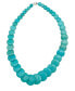 Фото #1 товара ADORNIA 17-19" Adjustable Silver Plated Scalloped Turquoise Necklace