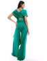 Фото #4 товара Style Cheat multiway wide leg jumpsuit in blue