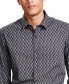 ფოტო #3 პროდუქტის Men's Four Geo Print Long Sleeve Shirt, Created for Macy's