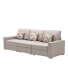Фото #1 товара Nolan Linen Fabric Sofa With Pillows And Interchangeable Legs