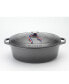 Фото #1 товара French Enameled Cast Iron 4.2 Qt. Oval Dutch Oven