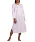 ფოტო #1 პროდუქტის Petite Embroidered Lace-Trim Nightgown